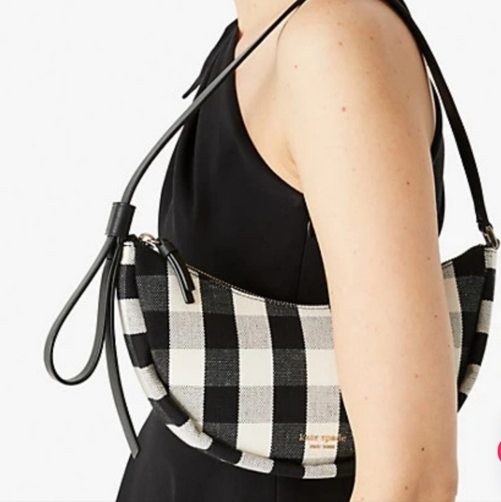 Small Smile Gingham Baguette